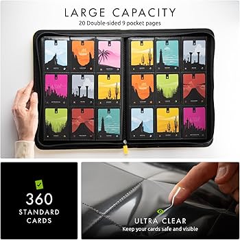 Amazon.com: Vault X 9 Pocket Trading Card Zip Binder, 360 Cards